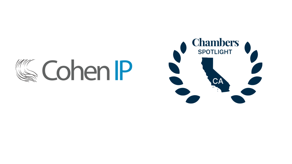 Cohen IP Law Group, P.C. has been officially ranked in the Chambers Spotlight California 2026 Guide for Intellectual Property in Los Angeles.
